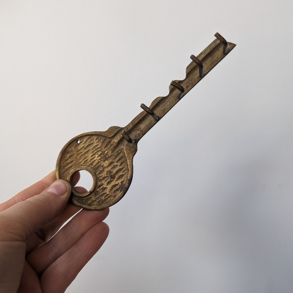 Vintage brass key holder